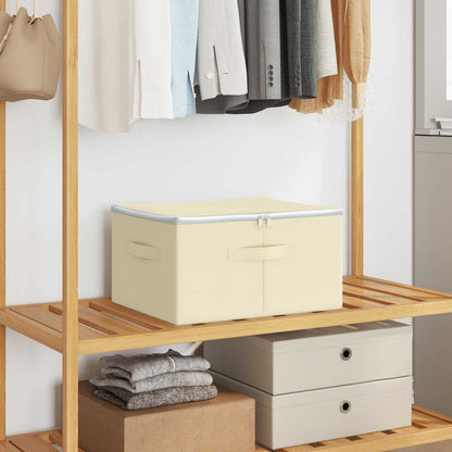 Storage Box Non-woven fabric 90 L Cream 6 50 cm 25 cm 30 cm