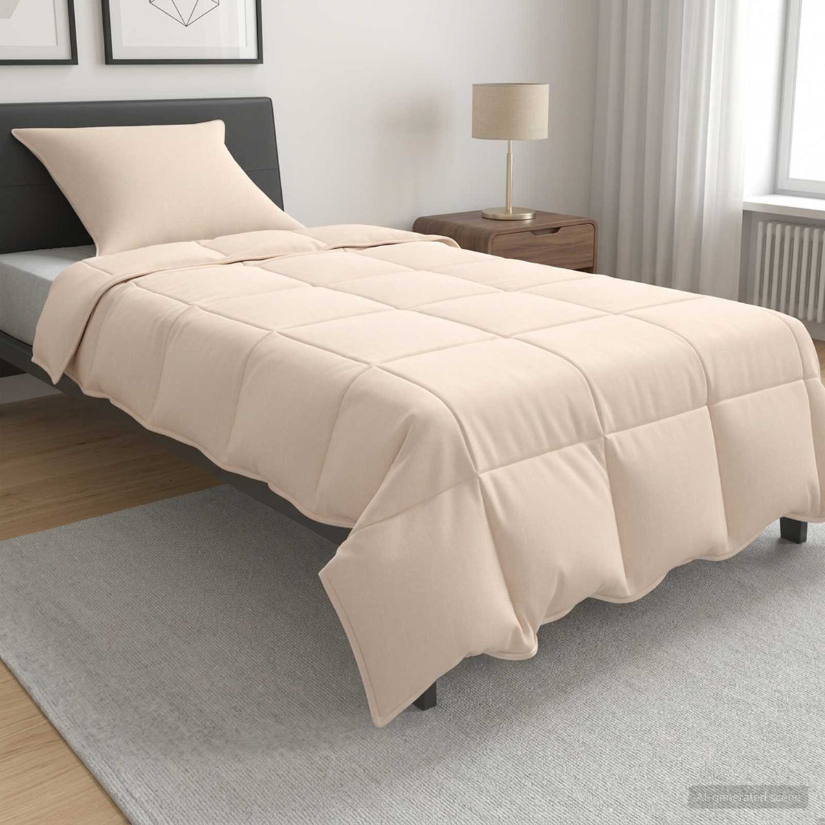 Summer Duvet Beige 100% Natural Kapok 140 cm 200 cm