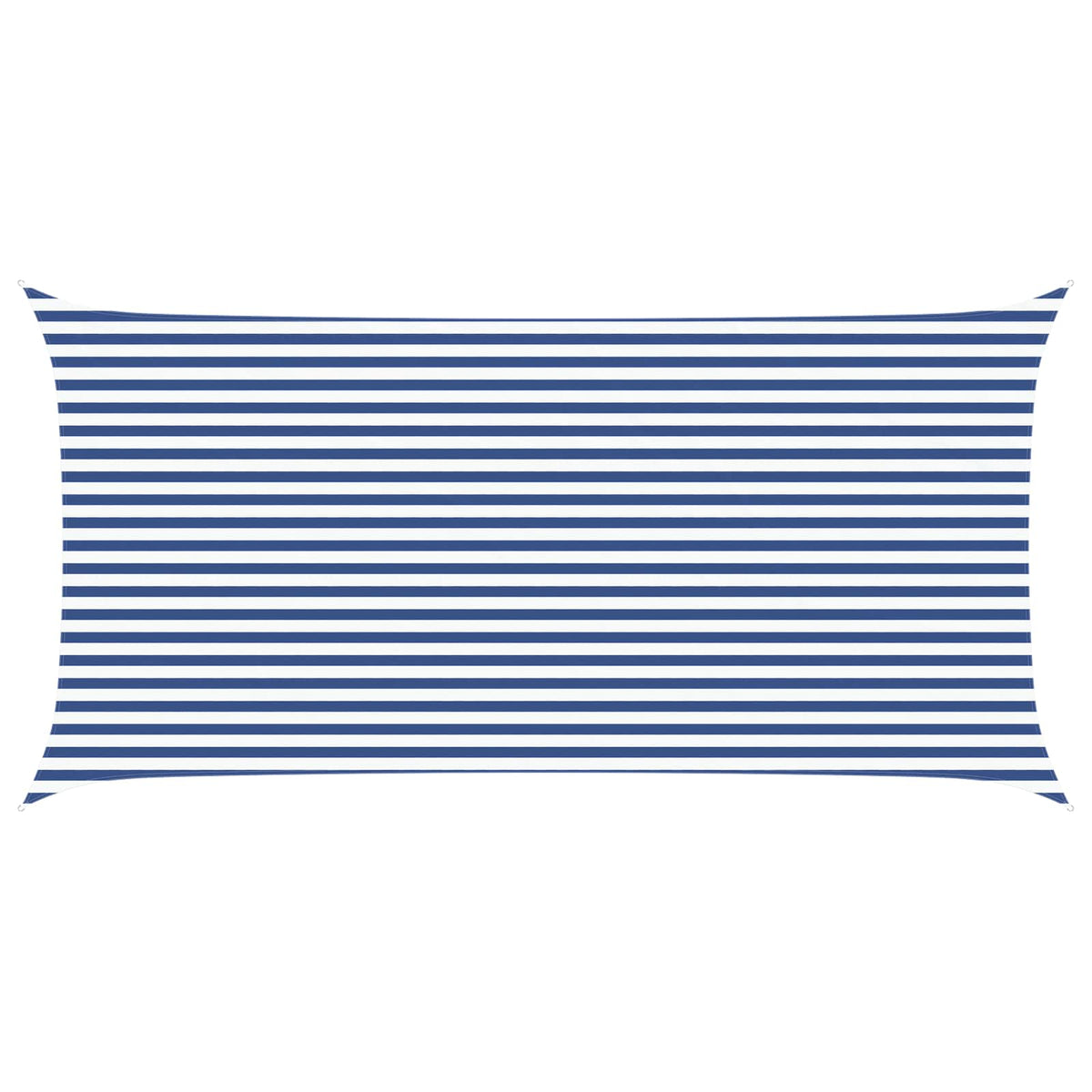 The blue and white striped sun shade sail fabric