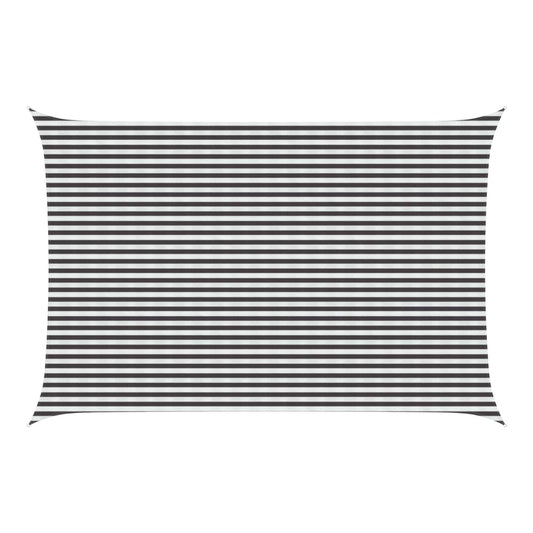Sunshade Sail HDPE Width Drop Anthracite white