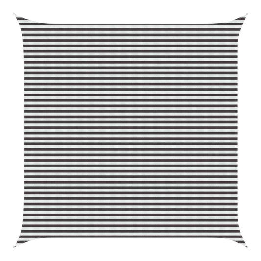 Sunshade Sail 160 g/m² 5x5 m HDPE Width 5 m Anthracite and white