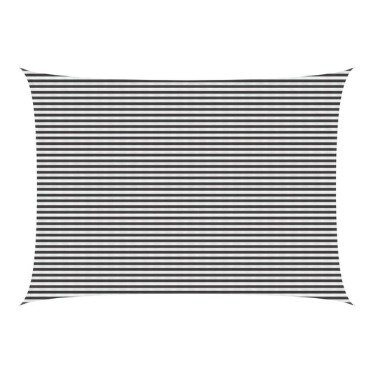 Sunshade Sail HDPE Width Drop Anthracite white
