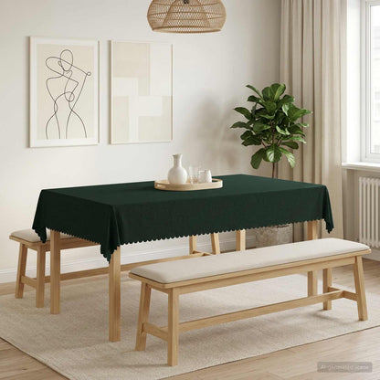 Table Cloth 5 pcs Rectangular Dark Green