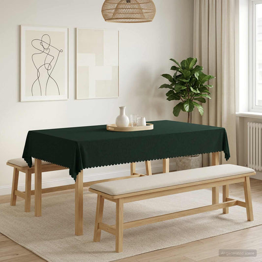 Table Cloth 5 pcs Rectangular Dark Green