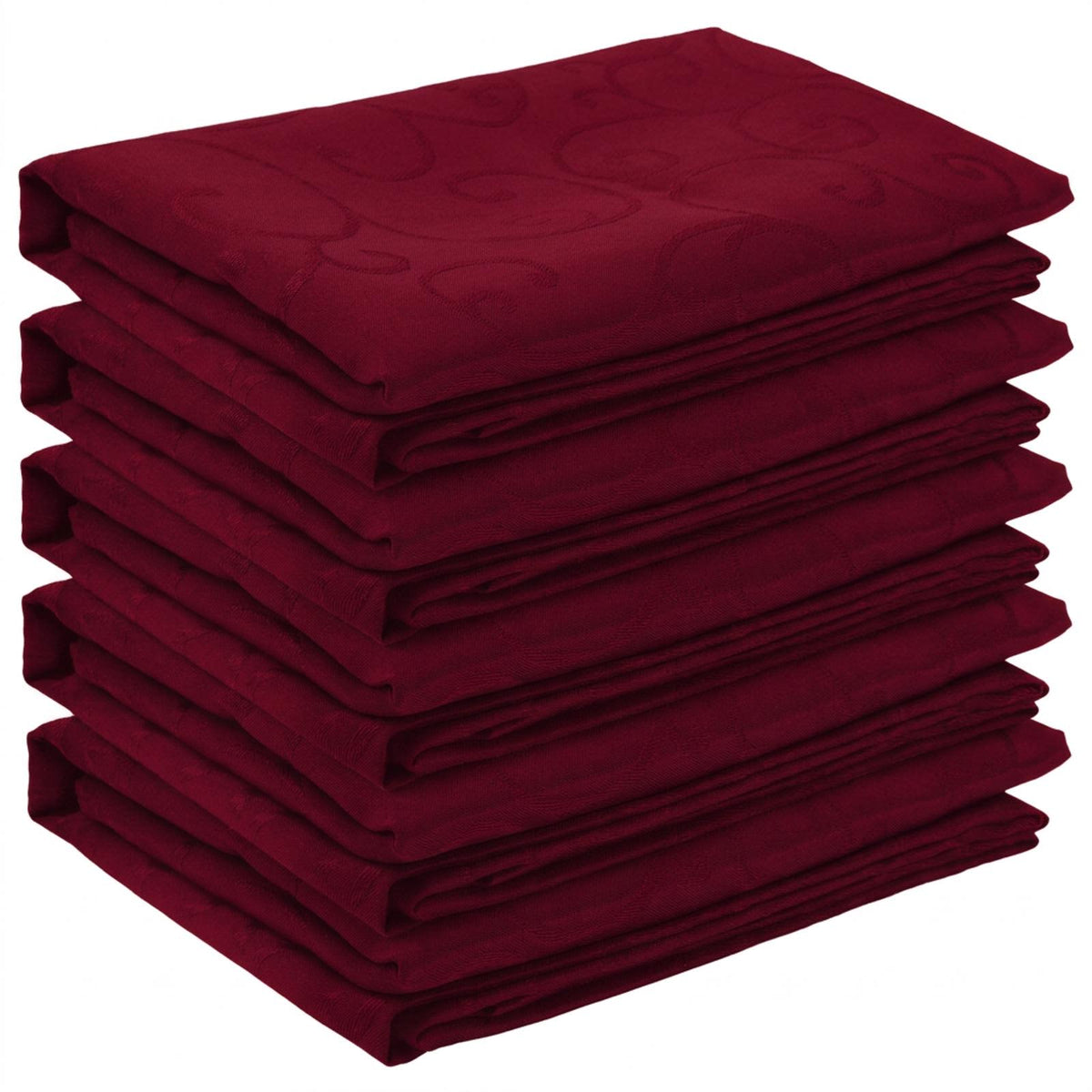 Table Cloth 5 pcs Wine Red