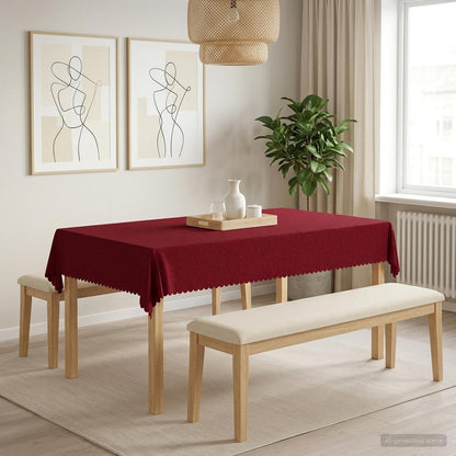 Table Cloth Rectangular 5 Wine red 140 x 260 cm