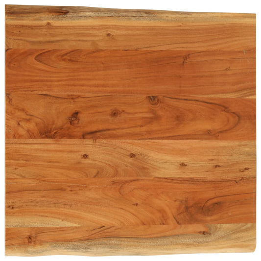 Table Top Square Solid Wood Acacia Live Edge