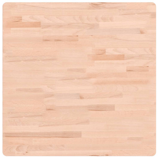 Close up of the beech wood grain on the square table top