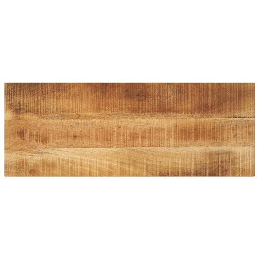 vidaXL Table Top Rectangular Solid Wood Rough Mango viewed from directly above