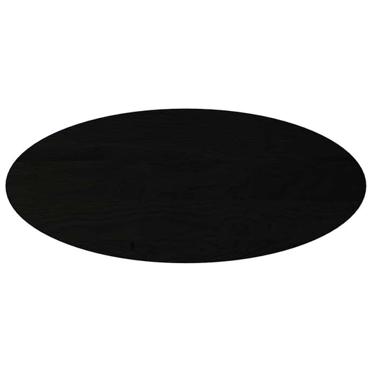 The oval table top seen from directly above against a plain white background
