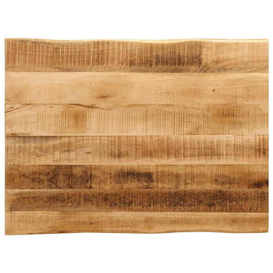 vidaXL Table Top Live Edge Solid Wood Rough Mango showing the natural grain and texture from above