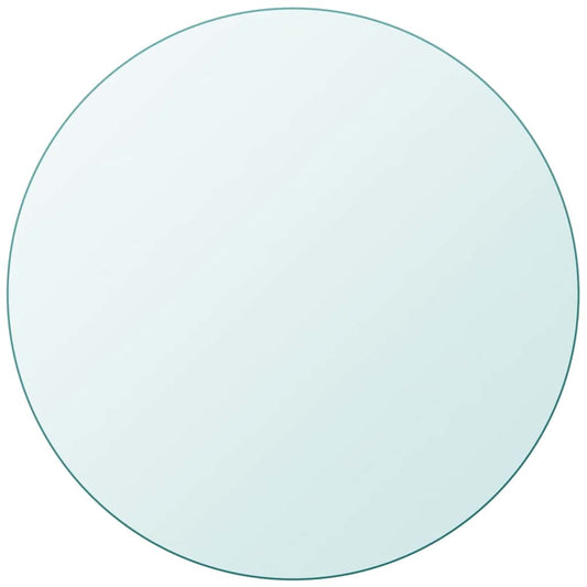 Table Top Tempered Glass Round 900 mm shown from a direct overhead perspective