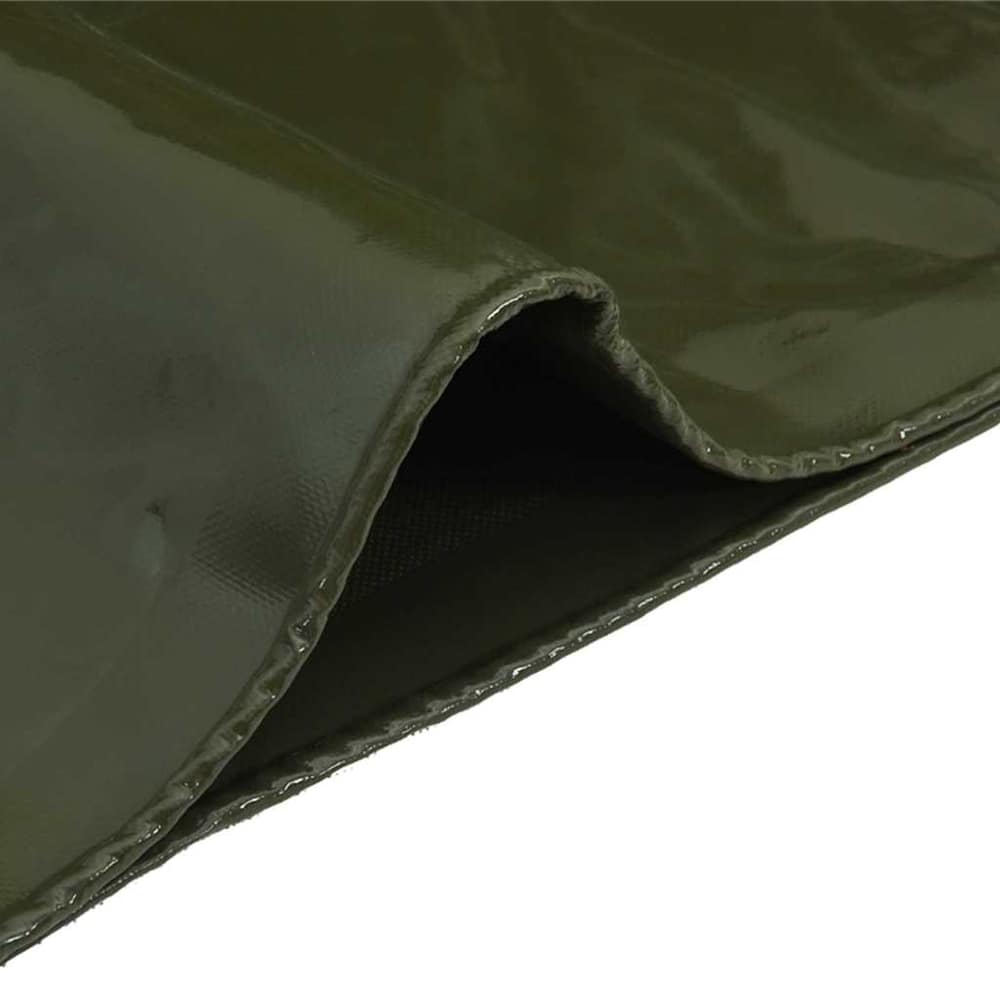Close-up showing the texture and edge of the tarpaulin