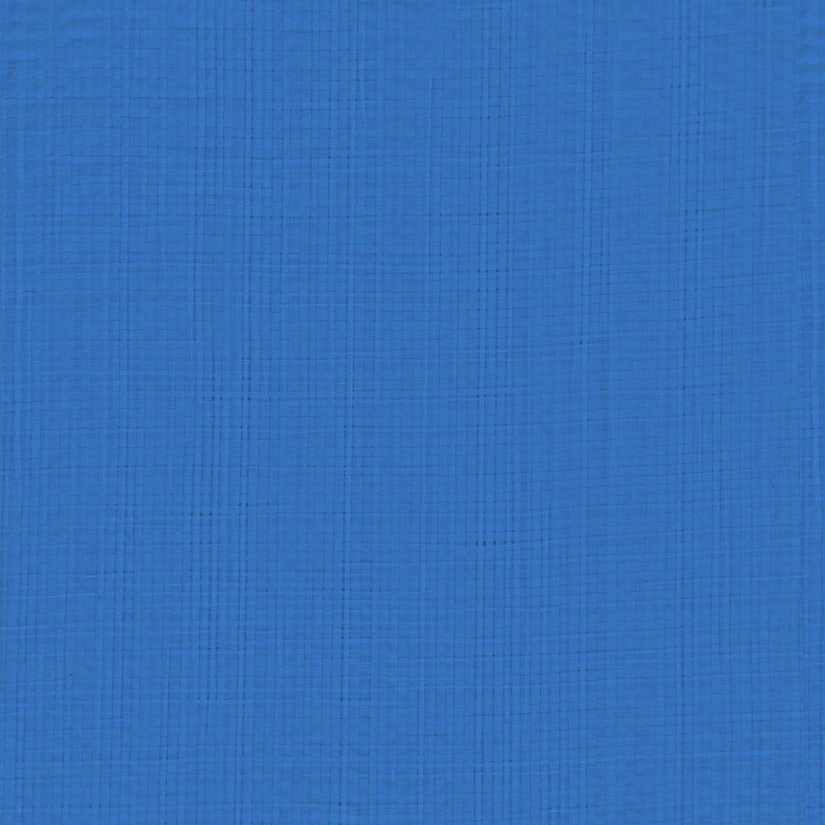 Close up of the blue tarpaulin texture with water droplets on the surface