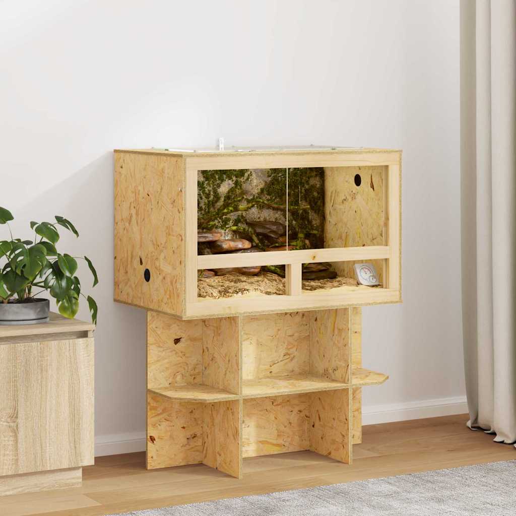 vidaXL Terrarium Brown 80 x 50 x 50 cm OSB 1