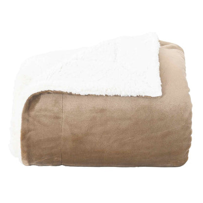 Throw Blanket Camel kg Fleece