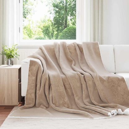 Throw Blanket Camel kg Fleece