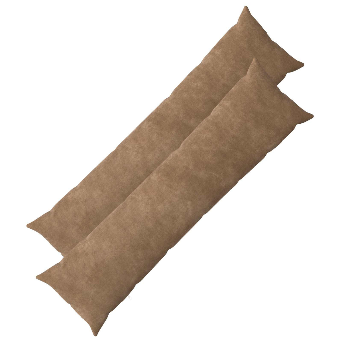 Throw Pillow HEERLEN Microfiber Fleece 2 Taupe 30 x 30–Ø 30 cm 40 x 145 cm