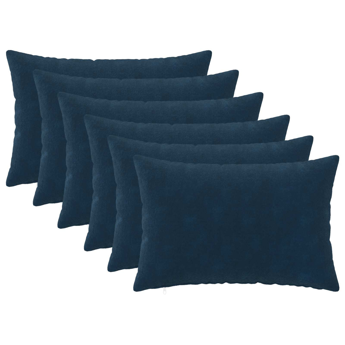 Throw Pillow HEERLEN Microfiber Fleece 6 Blue 40 x 60 cm