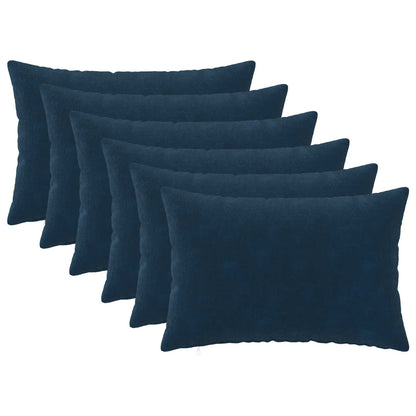 Throw Pillow HEERLEN Microfiber Fleece 6 Blue 40 x 60 cm