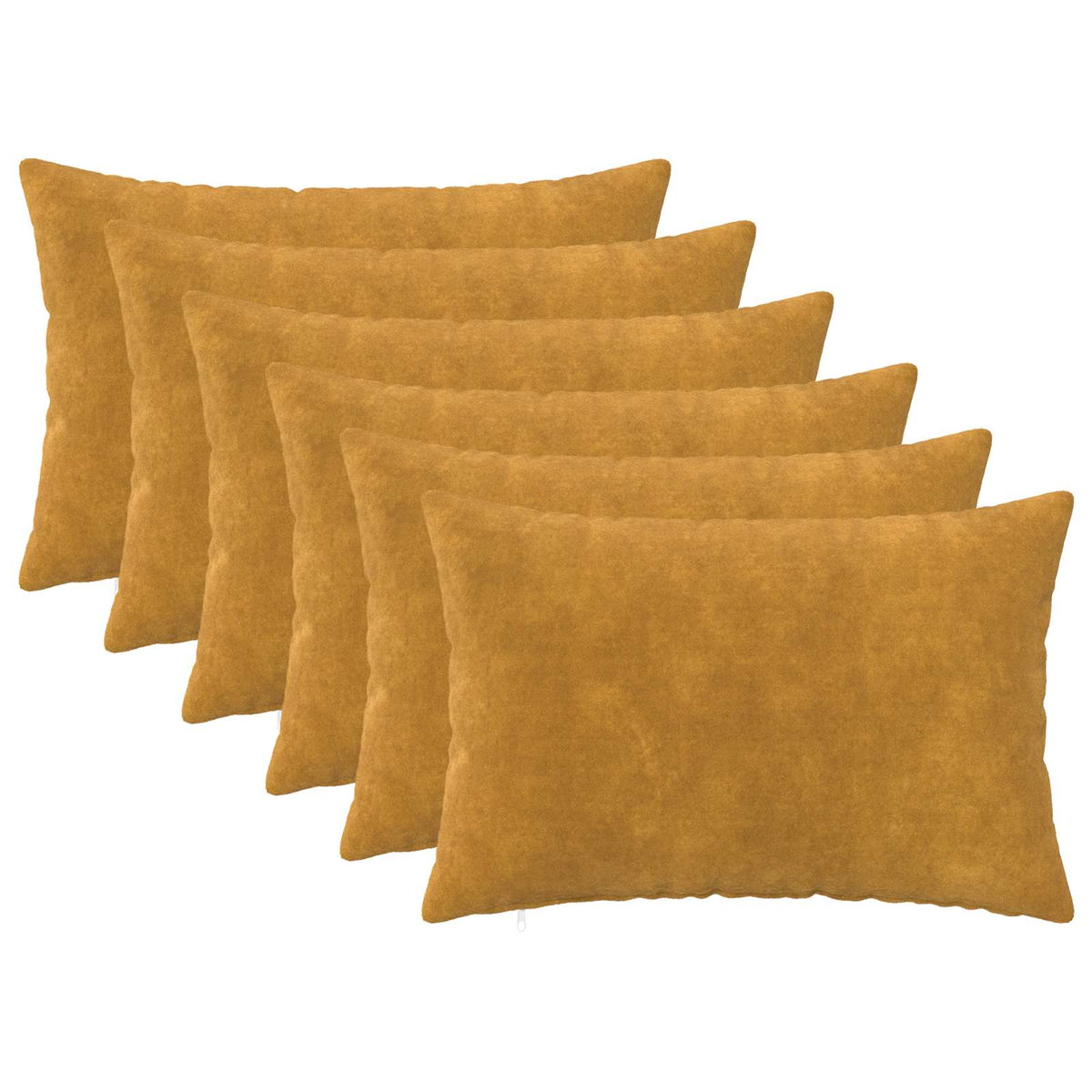 Throw Pillow HEERLEN Microfiber Fleece 6 Yellow 40 x 60 cm
