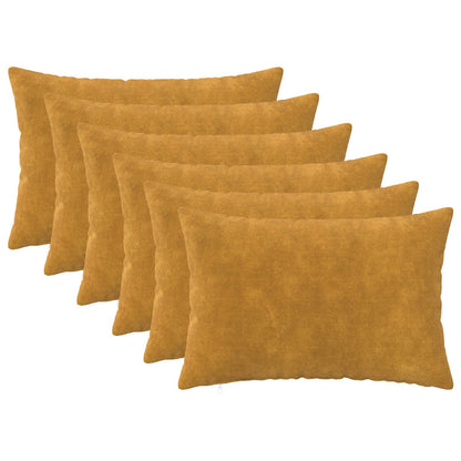Throw Pillow HEERLEN Microfiber Fleece 6 Yellow 40 x 60 cm
