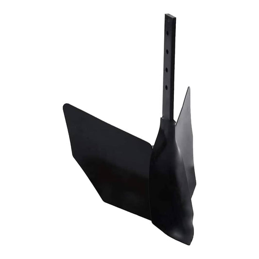 vidaXL Tiller Plough Attachment Black Metal, a black metal plough attachment with adjustable wings