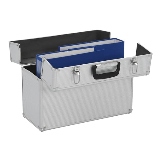 The open tool box showing two blue folders inside the top compartment