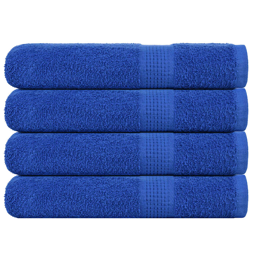 vidaXL Towels "FROGN" 4 pcs Blue 360 gsm stacked neatly