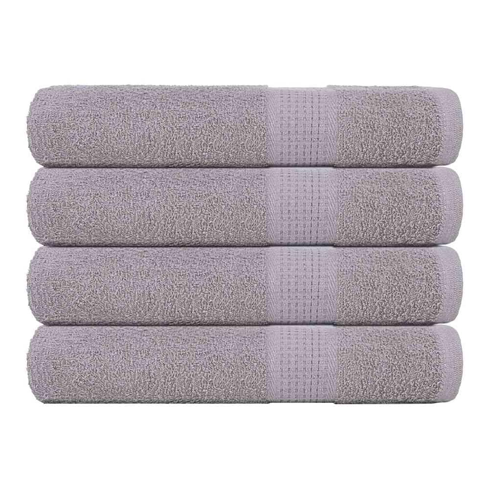 vidaXL Towels "FROGN" 4 pcs Grey 360 gsm