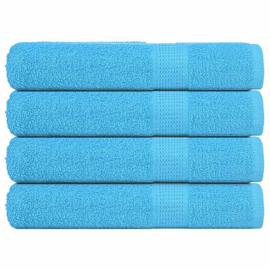 vidaXL Towels FROGN 4 pcs Turquoise 360 gsm stacked neatly on a white background