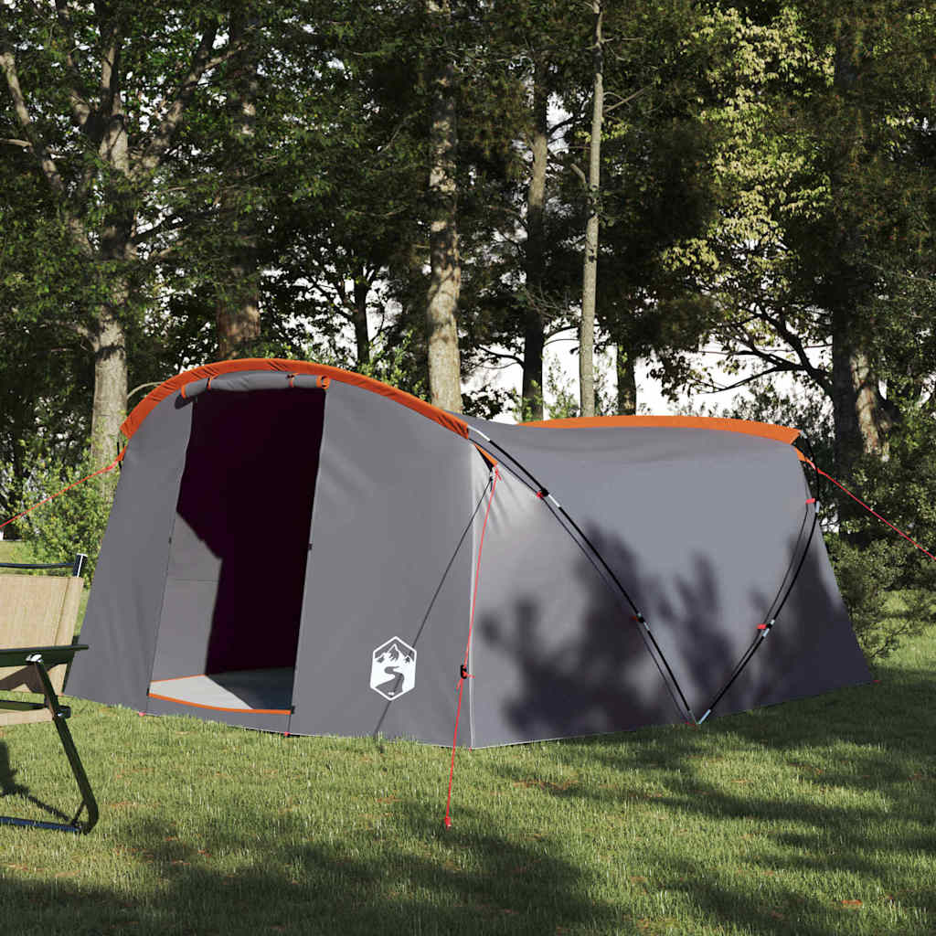 Tunnel Tent 4-Person Grey and Orange