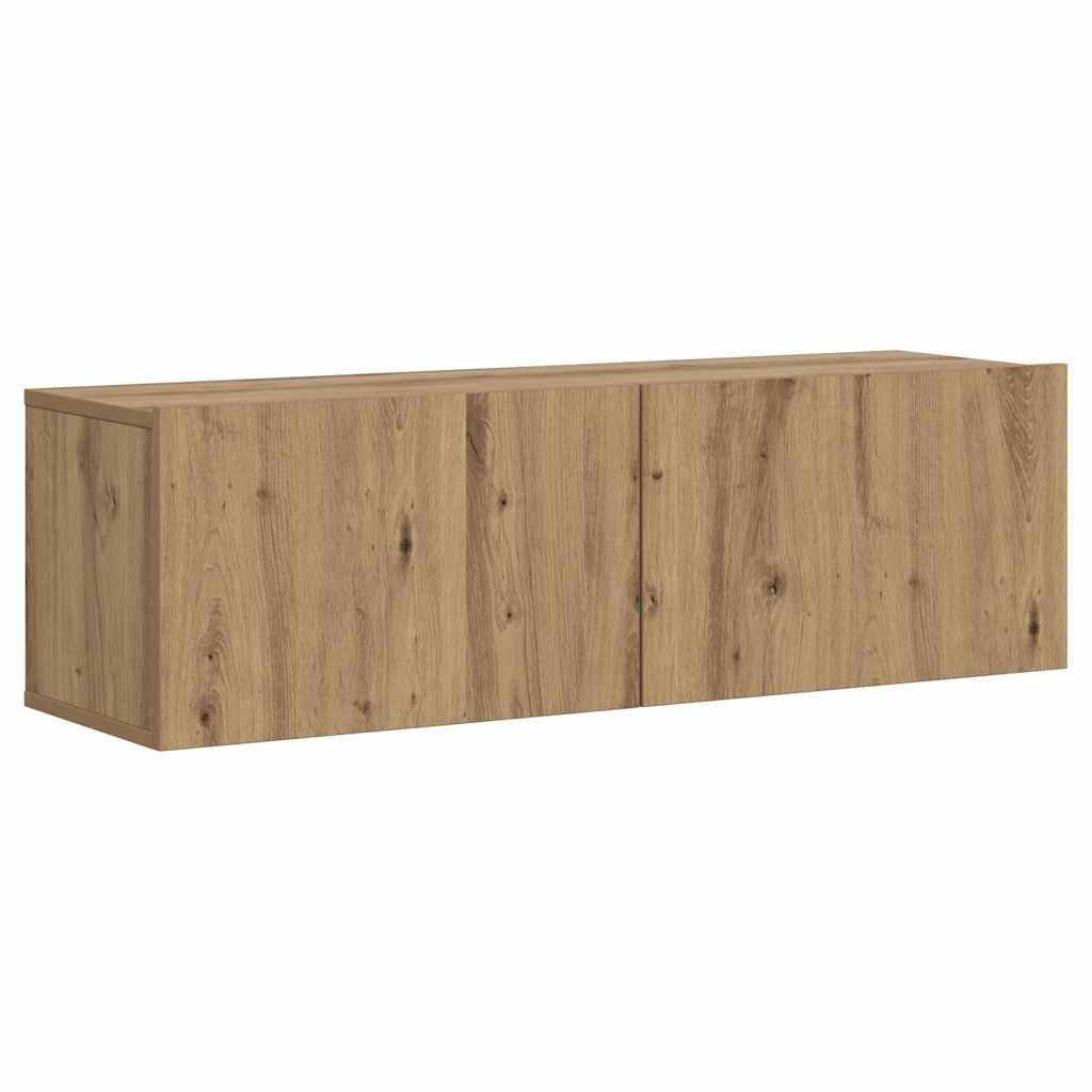 TV Cabinet 100x30x30 cm Engineered Wood 1 Width 100 cm Artisan oak