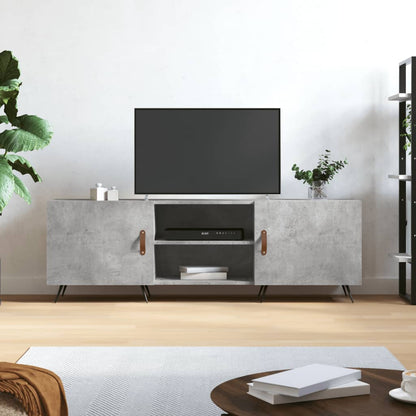 TV Cabinet 150x30x50 cm Engineered Wood Concrete grey