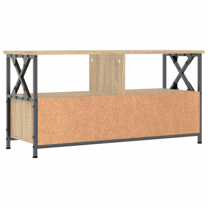 The back of the TV cabinet, showing the construction and materials