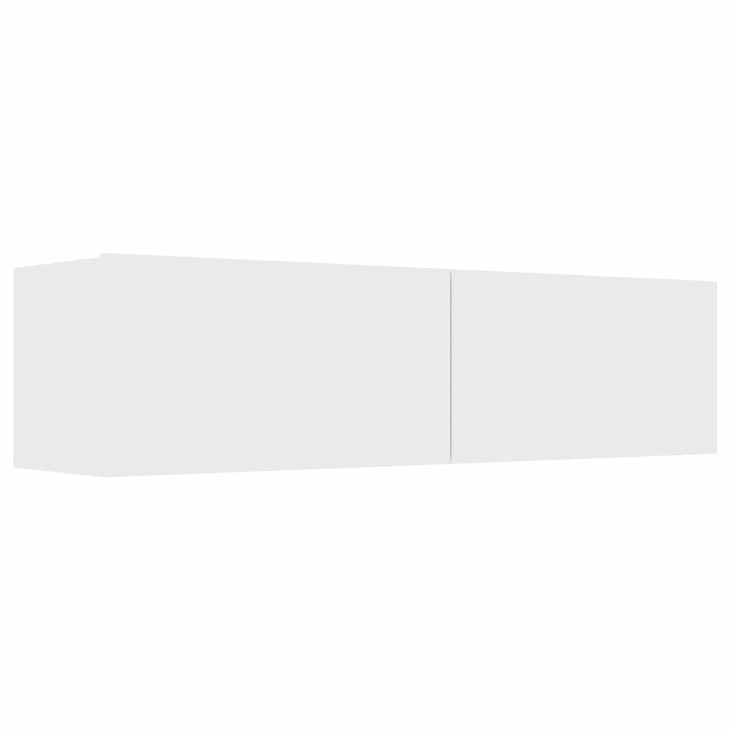 The white engineered wood TV cabinet shown from the front