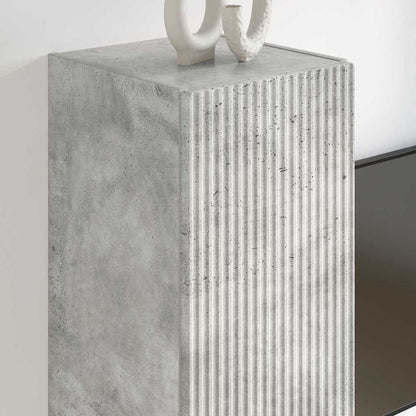 Close-up of the top surface of the TV cabinet, showing its textured finish