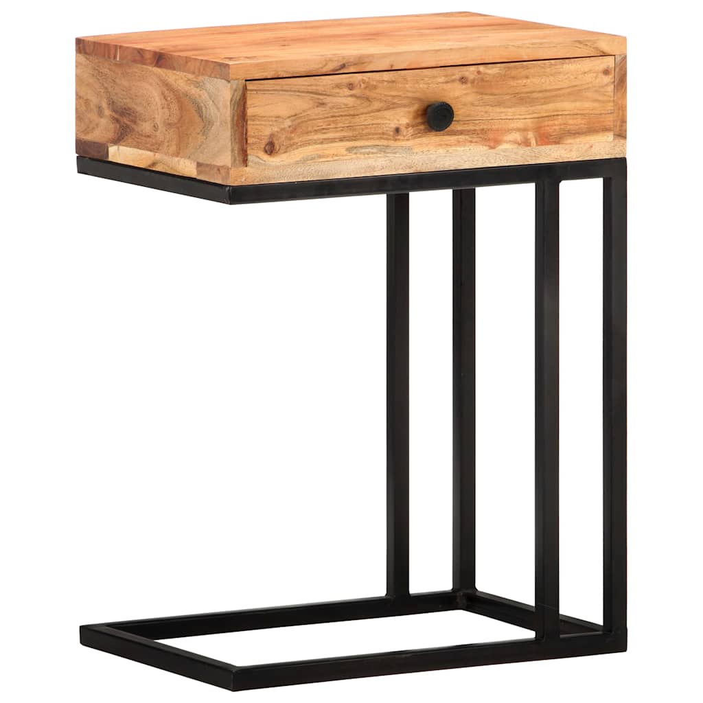 U-Shaped Side Table 45x30x61 cm Solid acacia wood