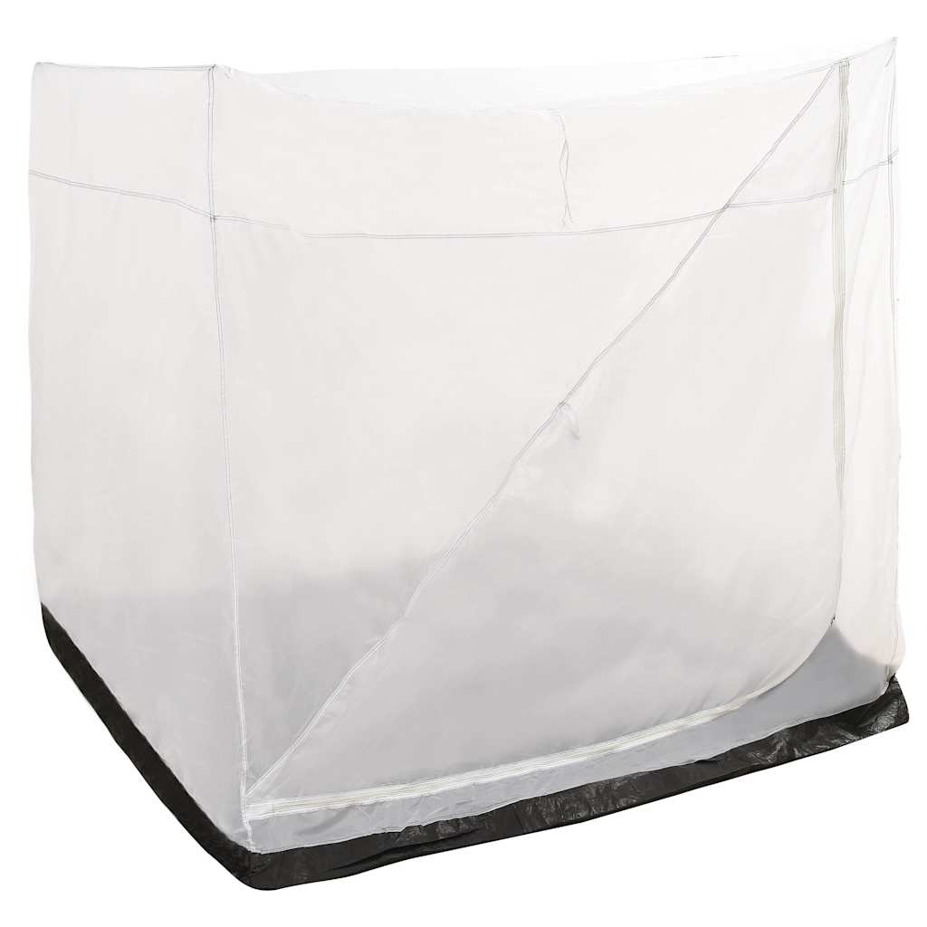 vidaXL Universal Inner Tent Grey shown from a high angle with the mesh walls visible