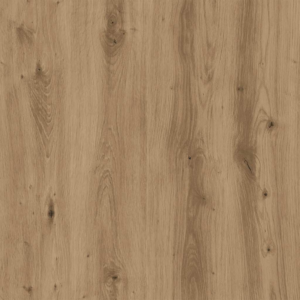 close up of the artisian oak wood grain pattern on the cabinet