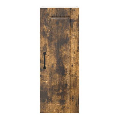 The wall cabinet shown from the front, with its single door closed