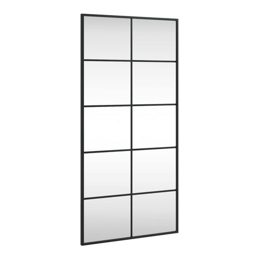 the wall mirror shown from an angle against a plain white background