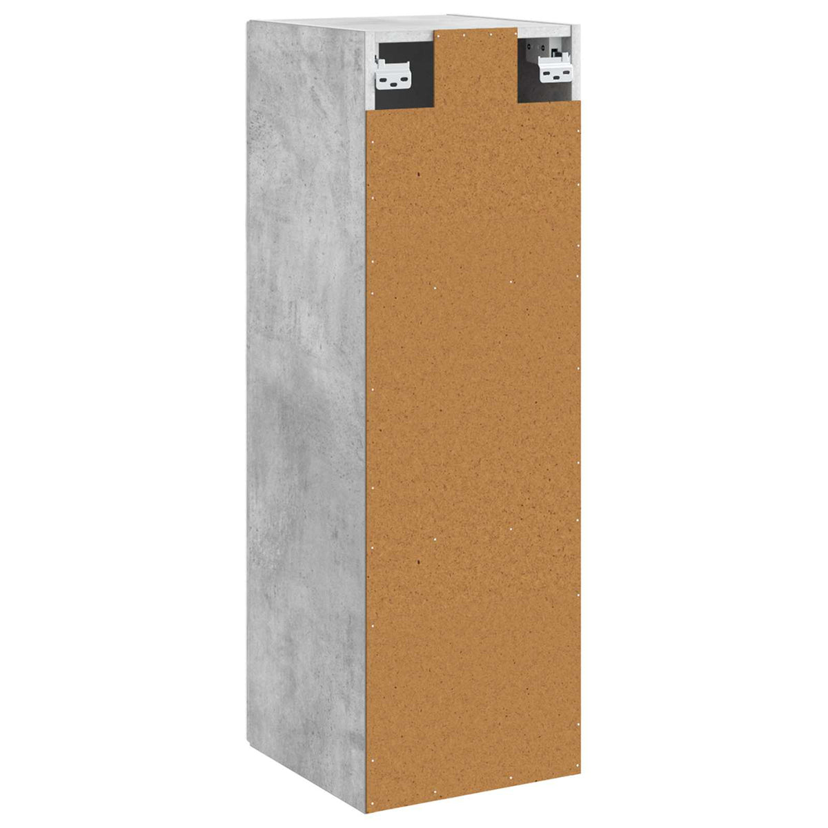 Back view of the wall-mounted bathroom cabinet showing mounting brackets