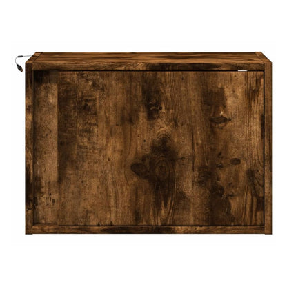 Back view of a wall-mounted bedside cabinet