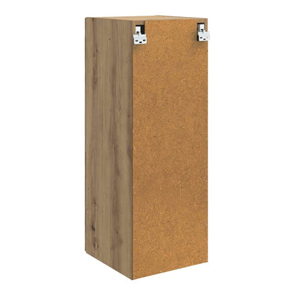 The back of the storage cabinet showing fixings and unfinished edges