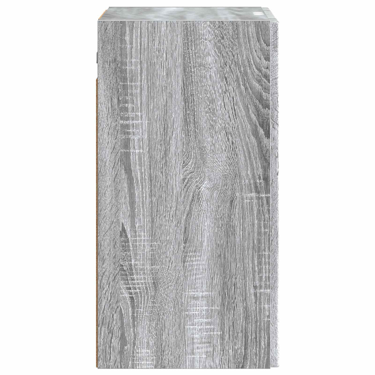 Side view of the engineered wood wall-mounted cabinet