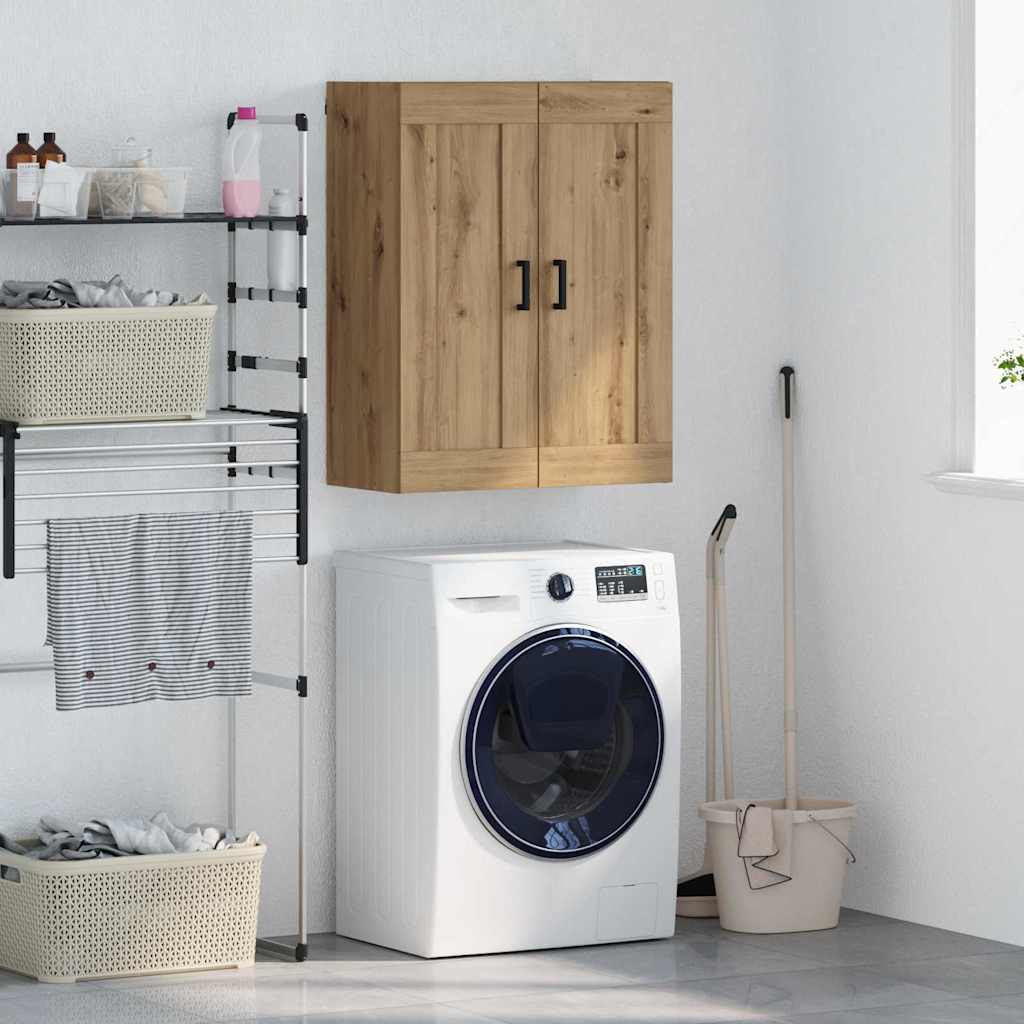Wall Mounted Cabinet 69,5x34x90 cm Engineered Wood Artisan oak