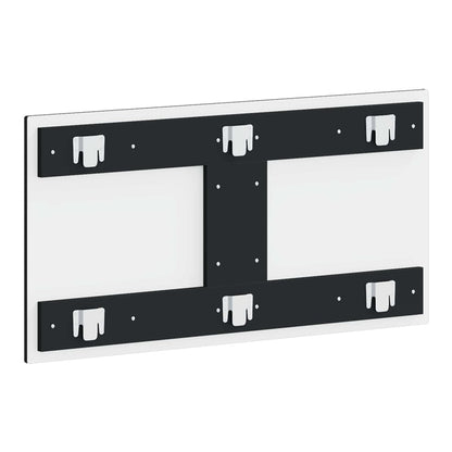 Back of the headboard showing mounting brackets