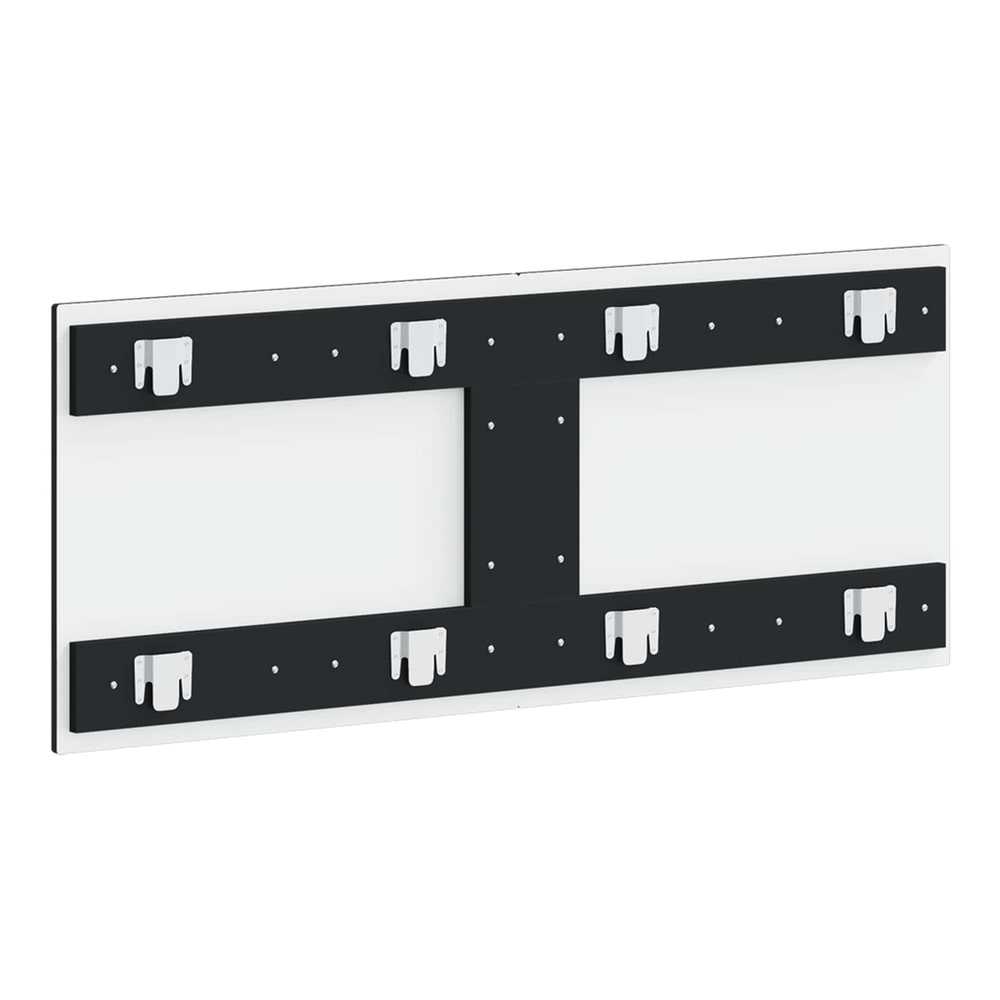 The back of the wall-mounted headboard ARNHEM showing the mounting brackets
