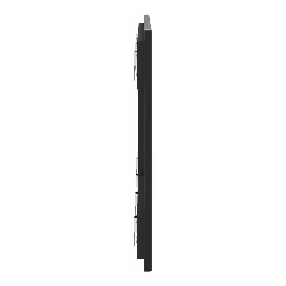 Side profile of the wall-mounted headboard showing its slim depth